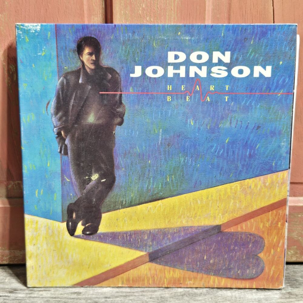VINTAGE Don Johnson Heart Beat E40366 LP Vinyl 1986‎ CBS Record PHOTO INNER